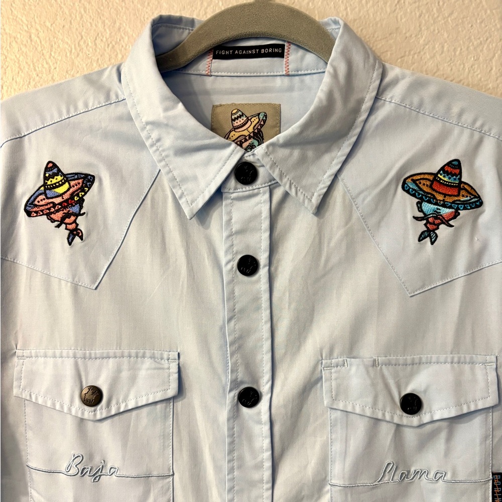 Baja Llama Dissident Snap Shirt